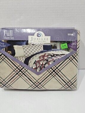 Vintage 90's Jubilee Full Size Sheet Set